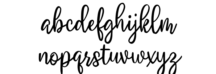 Good Creame Regular Font LOWERCASE