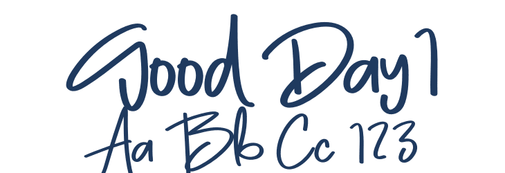 Good Day1 Font Preview