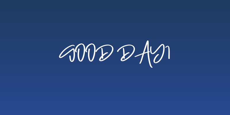 Good Day1 Social Header