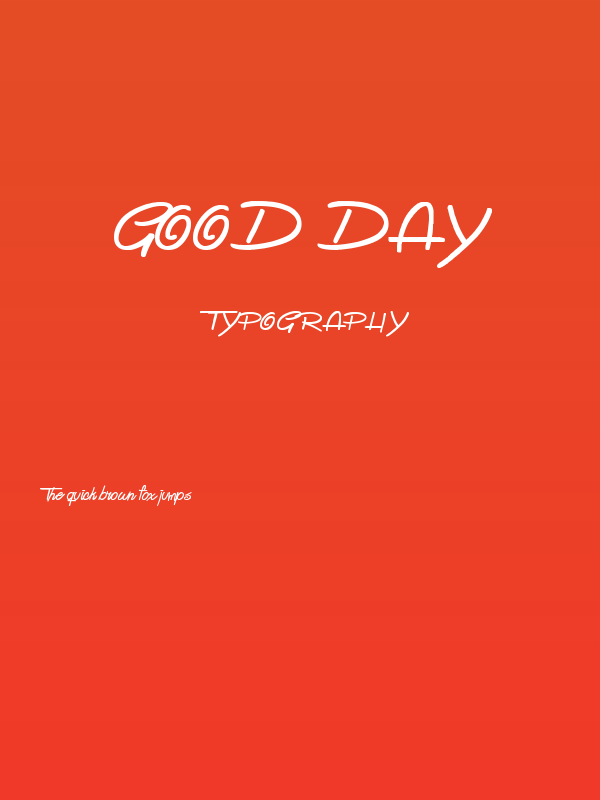 Good Day Poster