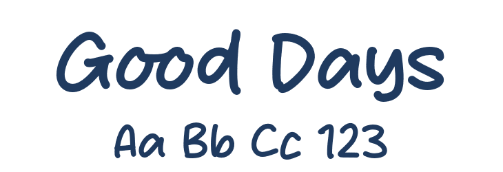Good Days Font Preview