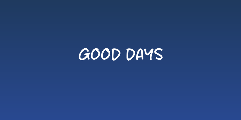 Good Days Social Header