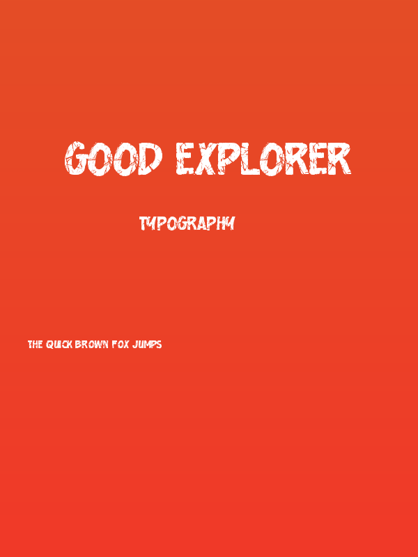 Good Explorer Poster