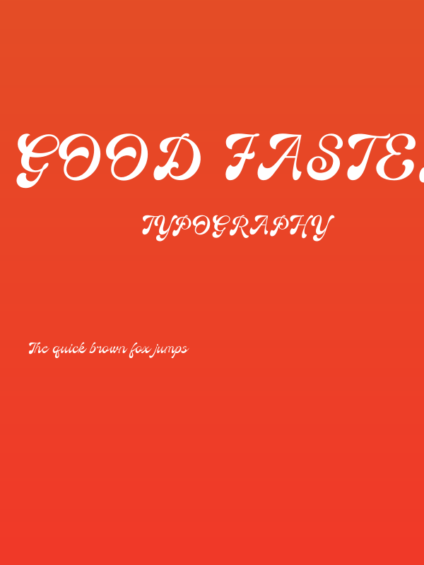 Good Faster PERSONAL USE Regular Poster