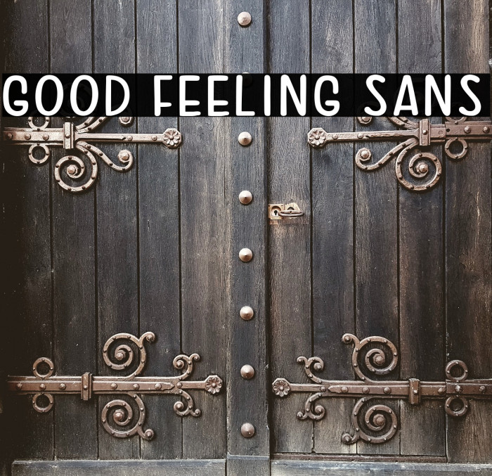 Good Feeling Sans Font examples