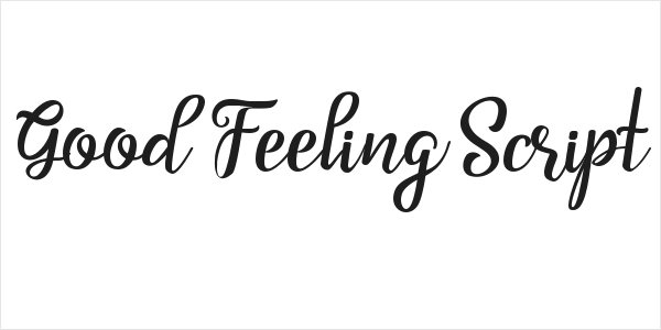 Good Feeling Script Logo