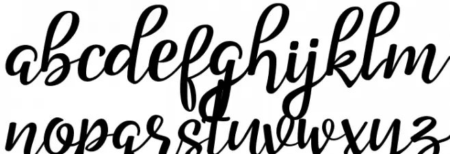 Good Feeling Script Шрифта строчной