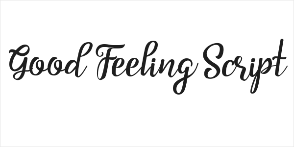 Good Feeling Script Logo