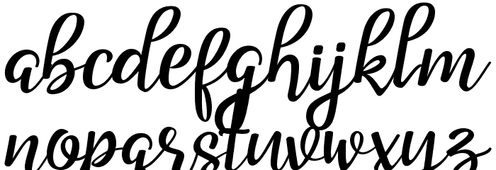 Good Feeling Script Font LOWERCASE