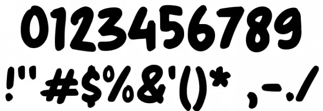 Good Food Font OTHER CHARS