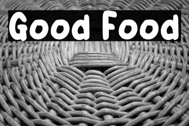 Good Food Font examples
