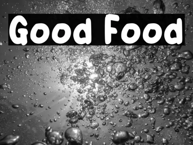 Good Food Font examples