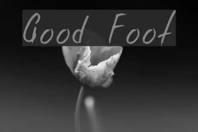 Good Foot フォント examples