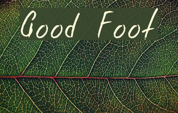 Good Foot Font examples
