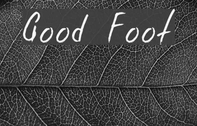 Good Foot フォント examples