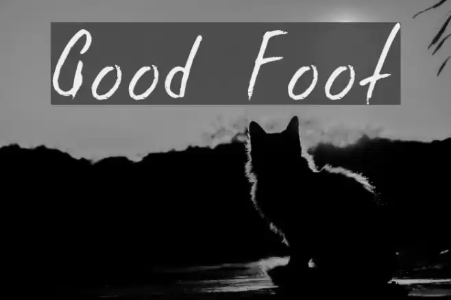 Good Foot フォント examples