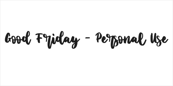 Good Friday - Personal Use Logo