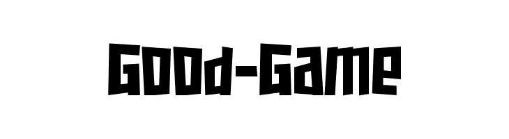 Good-Game  Fuentes Gratis Descargar
