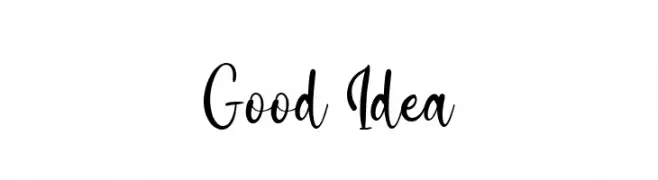 Good Idea  Frei Schriftart Herunterladen
