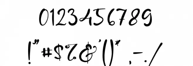 Good Idea Font OTHER CHARS