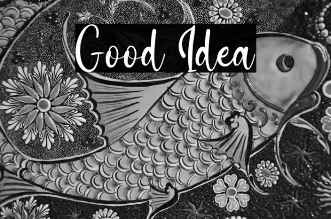 Good Idea Font examples