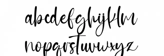 Good Idea Font LOWERCASE