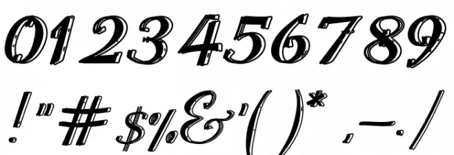 Good Job Font OTHER CHARS