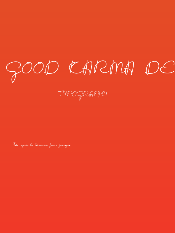 Good Karma demo Poster