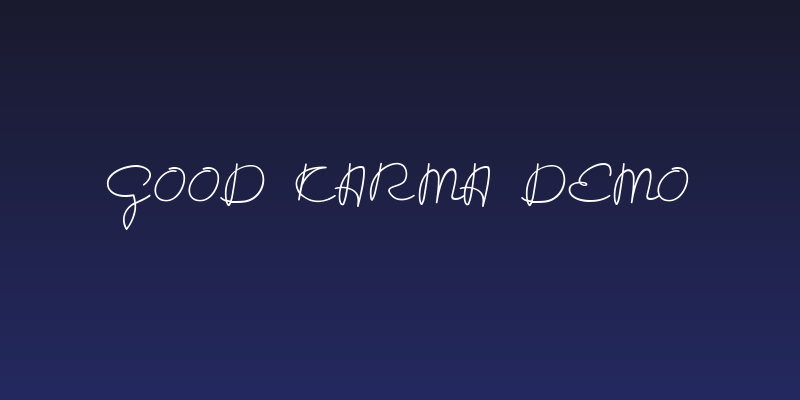 Good Karma demo Social Header