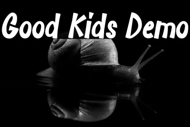 Good Kids Demo Font examples
