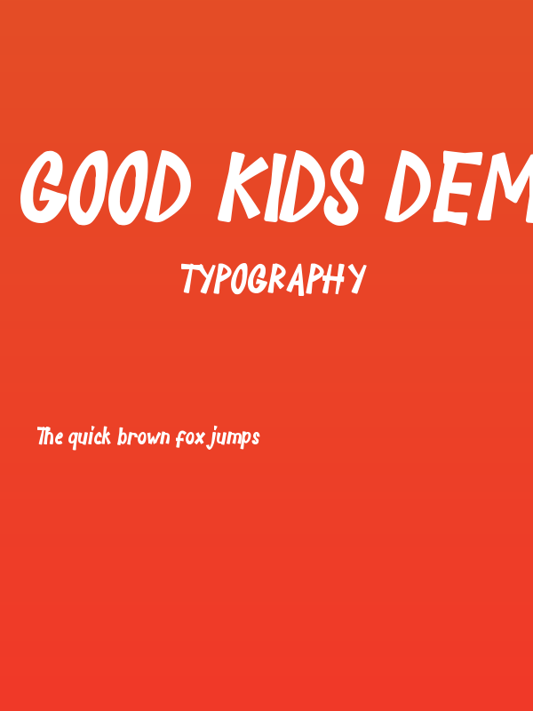 Good Kids Demo Poster