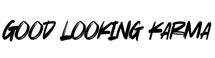 Good Looking Karma  Frei Schriftart Herunterladen