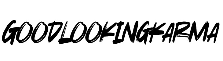 Good Looking Karma  font caratteri gratis