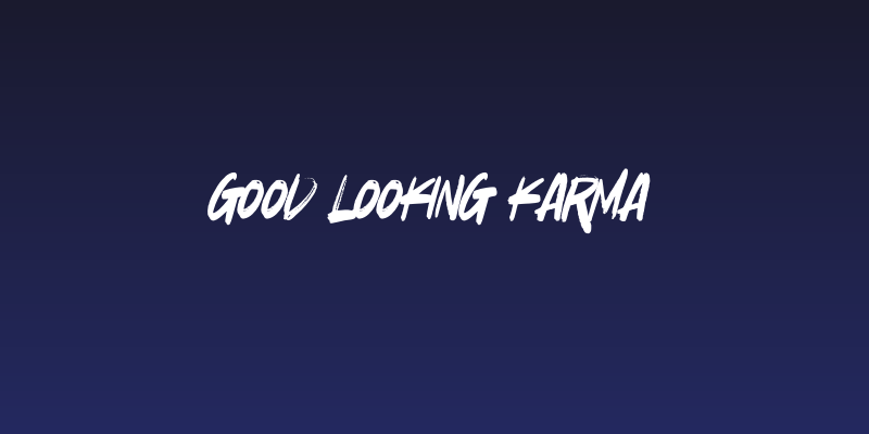Good Looking Karma Social Header