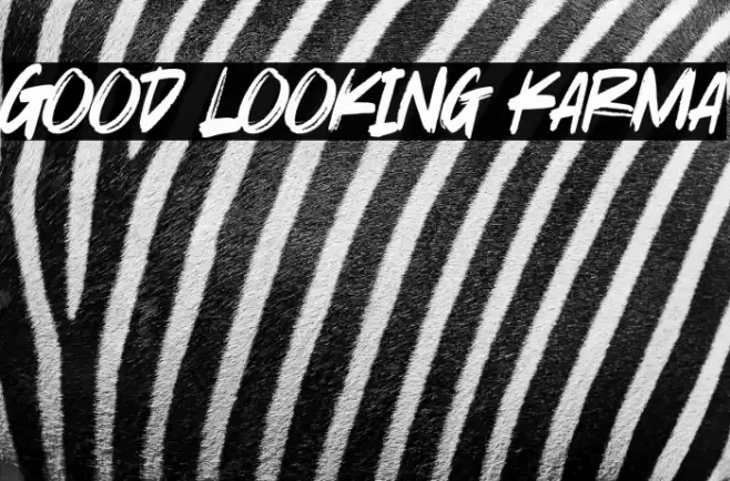 Good Looking Karma Font examples