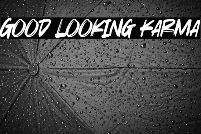 Good Looking Karma Font examples