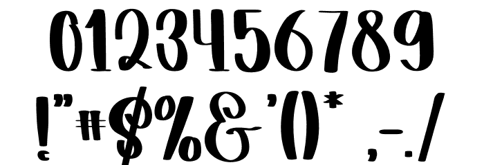 Good Looking Font OTHER CHARS