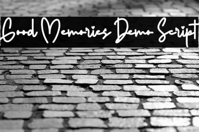 Good Memories Demo Script Font examples
