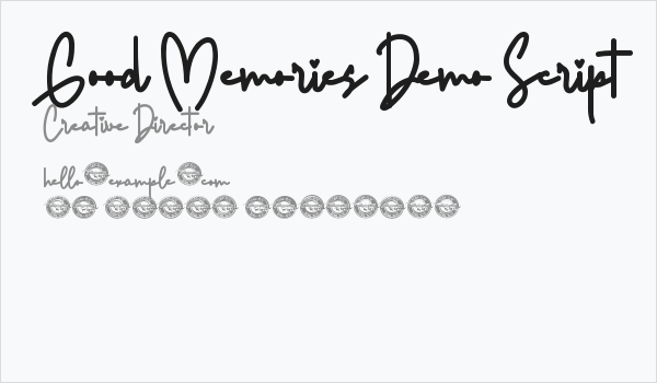 Good Memories Demo Script Business Card
