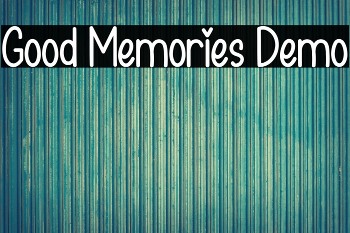 Good Memories Demo Example 3