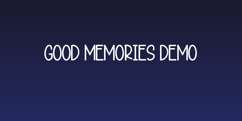 Good Memories Demo Social Header