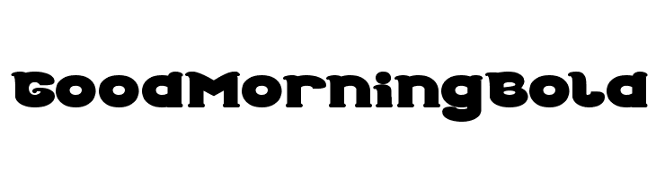 Good Morning Bold  フリーフォントのダウンロード