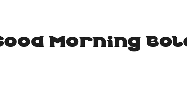 Good Morning Bold Logo