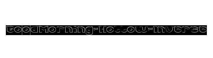 Good Morning-Hollow-Inverse  Free Fonts Download