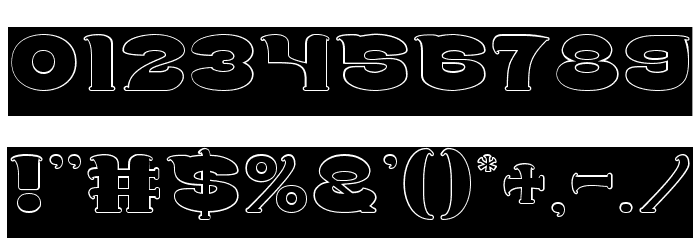 Good Morning-Hollow-Inverse Font OTHER CHARS