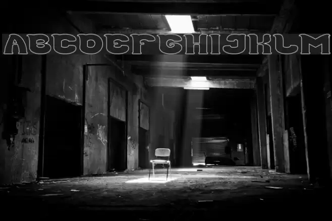 Good Morning-Hollow Font examples