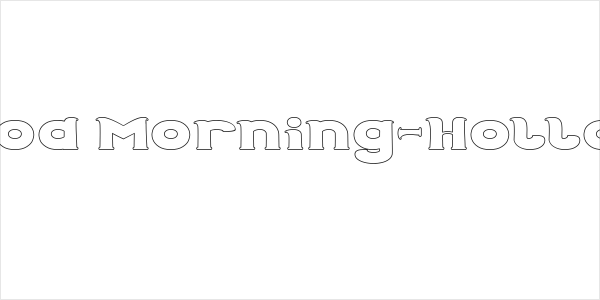 Good Morning-Hollow Logo