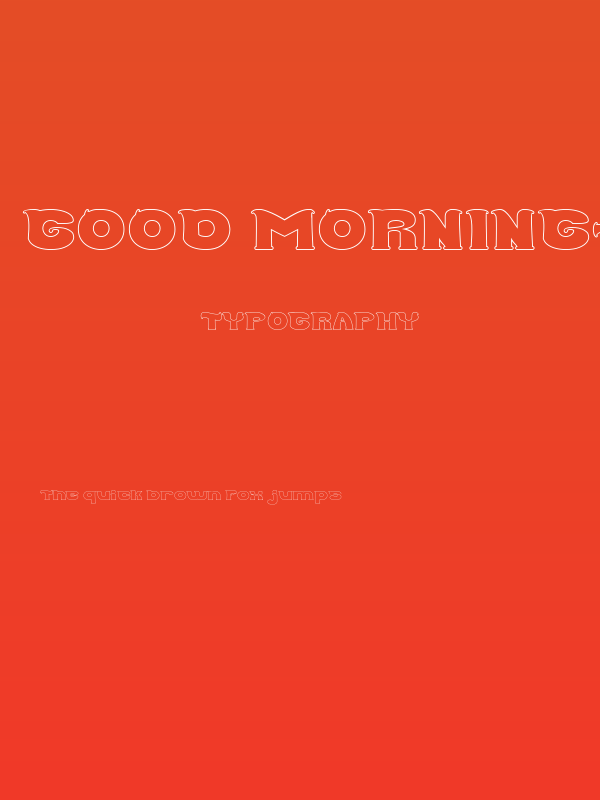 Good Morning-Hollow Poster