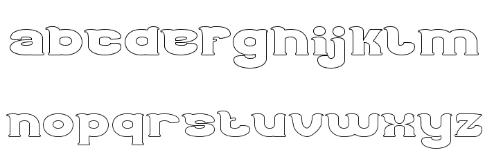 Good Morning-Hollow Font LOWERCASE