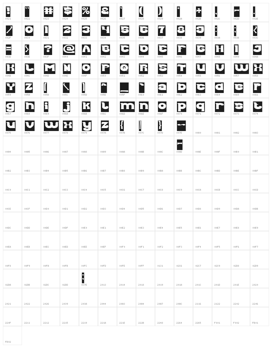 Good Morning-Inverse Character Map